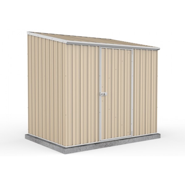 Absco Colorbond Single Door Skillion Garden Shed Medium Garden Sheds 2.26m x 1.52m x 2.08m 23151SK  